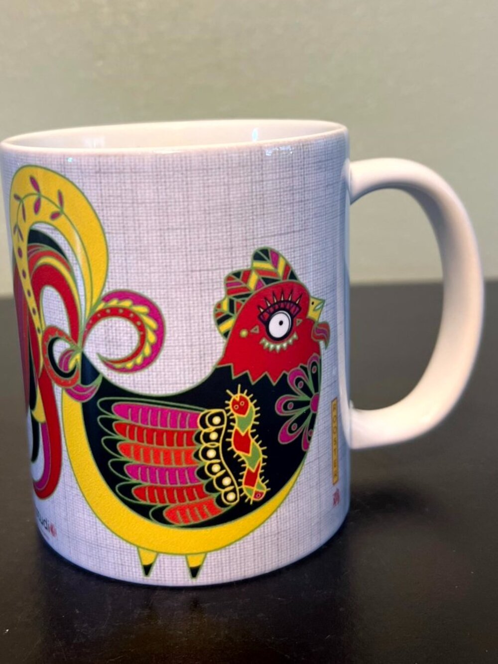 Stillwater Art Studio Lunar New Year Rooster Mug Ceramic Zodiac Coffee Cup NWT - Picture 3 of 12